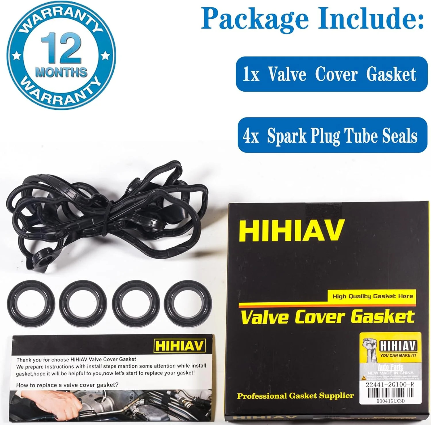 22441-2E000 for Hyundai Tucson Elantra Engine Head Valve Cover Gasket 1.8L 2.0L