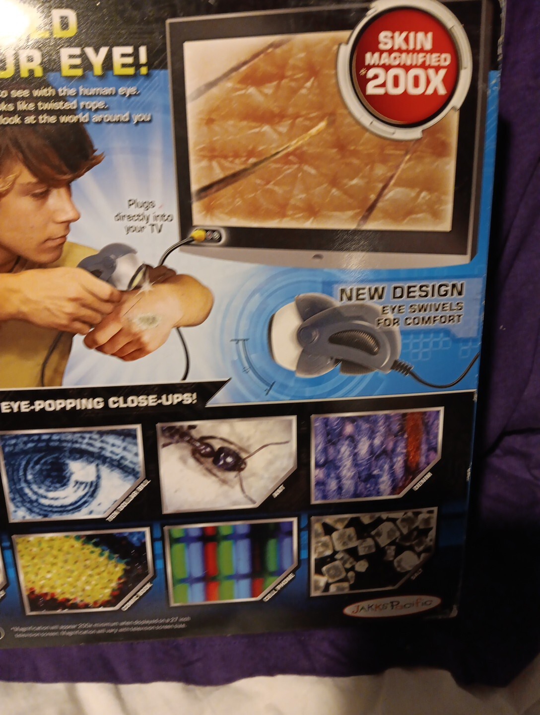 Jakks Pacific Bionic Eye Eye Clops Series Plug-In TV Microscope 2009 NEW SEALED