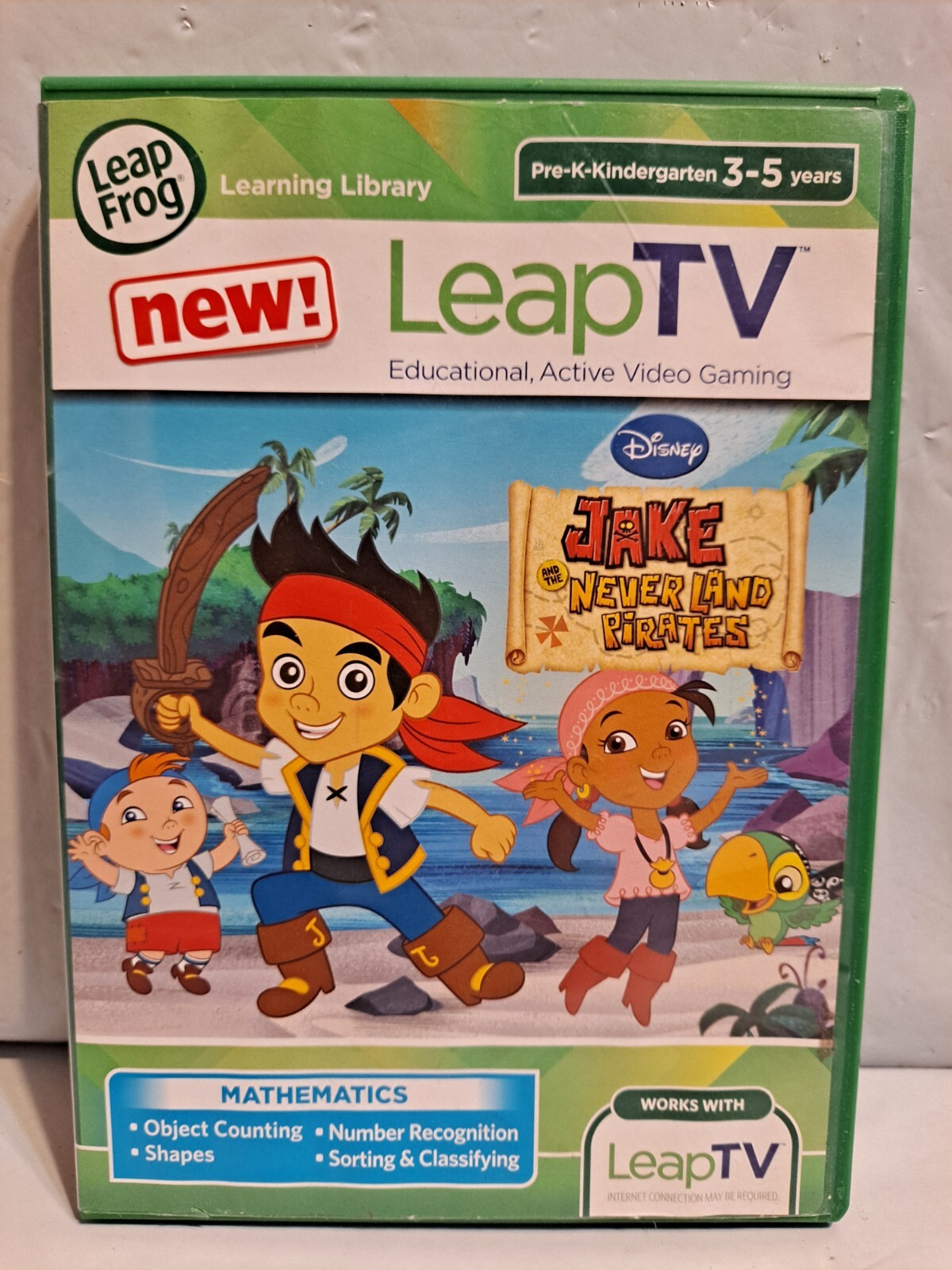 LeapTV LeapFrog Disney Jake and the Never Land Pirates Math Learning Games