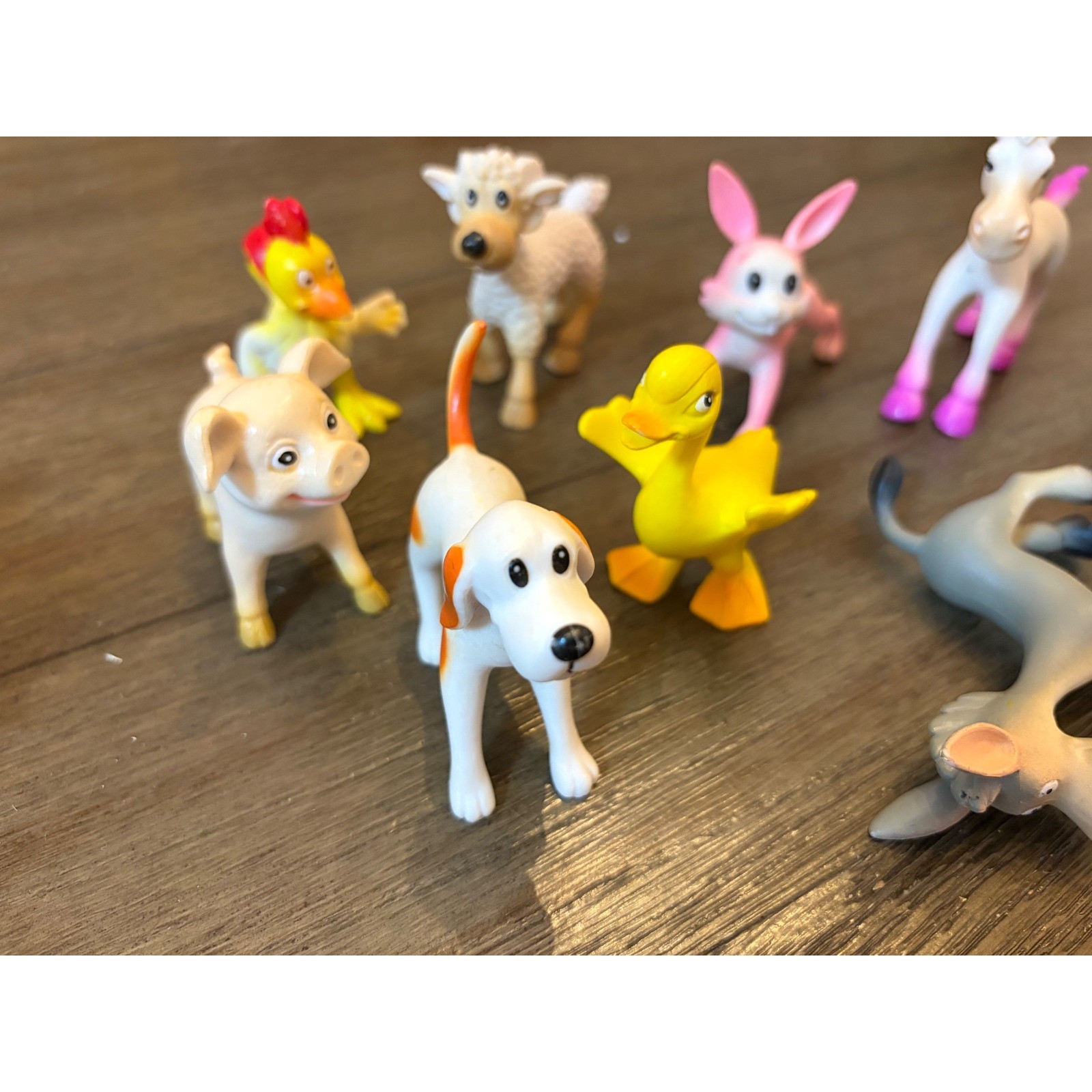 EnAuRoL Farm Animal Figures Kids Unisex OS 10pc Set Cartoon Plastic Montessori