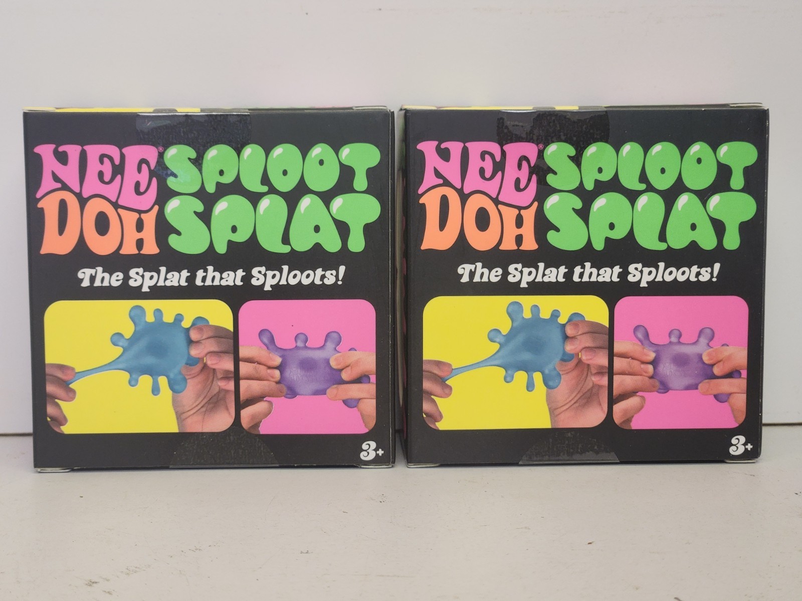 NeeDoh Sploot Splat All Three Colors Green & Pink Lot Of 2 (FREE SHIPPING)