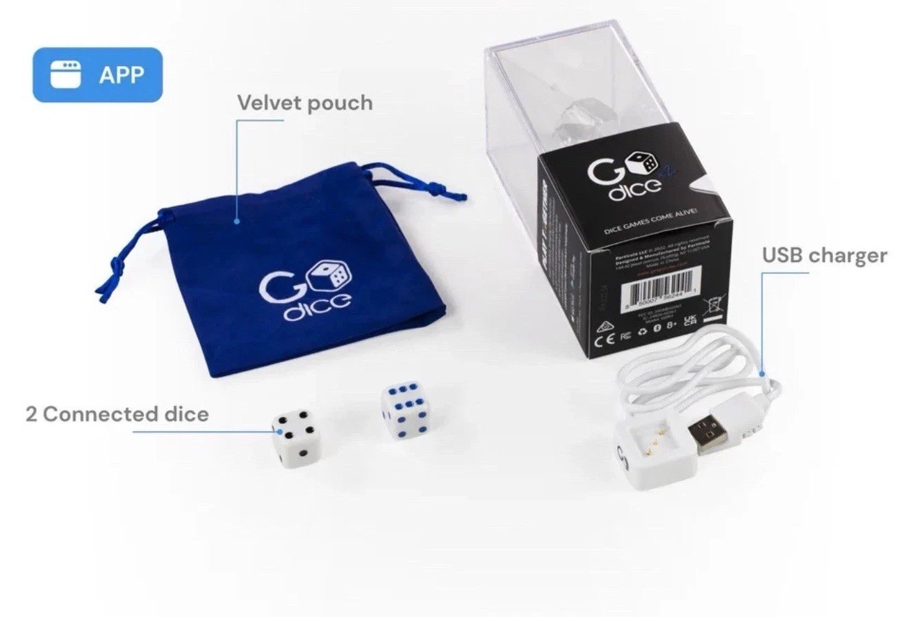 New Go Dice 2 Particula Bluetooth Dice Strategic App Interactive Math Learn Game