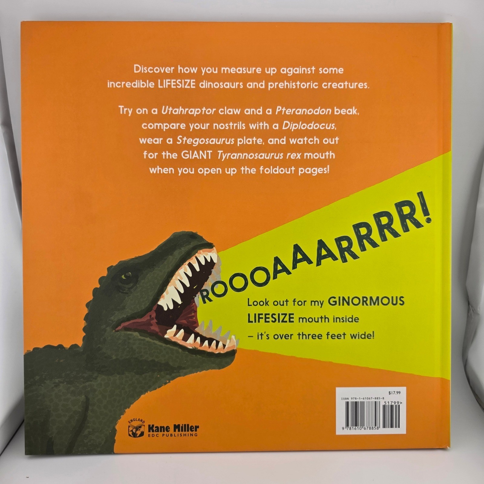 Lifesize Dinosaurs and Prehistoric Creatures Kids Interactive Book Sophy Henn