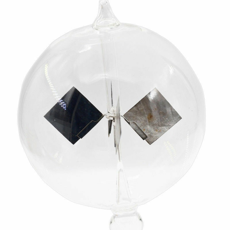 Clear Solar Radiometer Sun Light Vanes Glass Radiometer Science7593