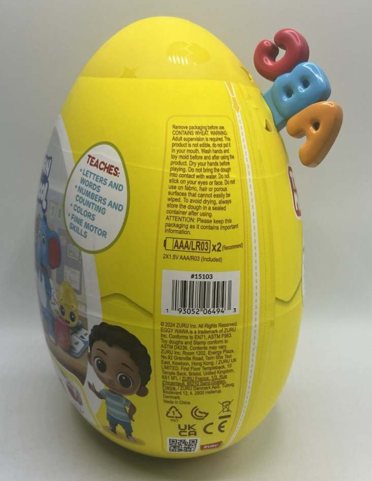 2024 Eggy Wawa Learn At School 61 Surprises Interactive Learn Letters & More