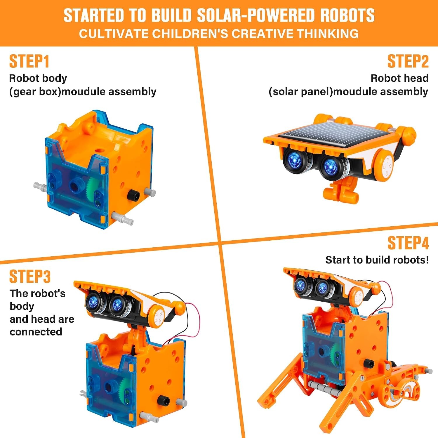 Hands-On 13-in-1 STEM Solar Robot Kit for Kids 8-12 – Fun Learning Experience