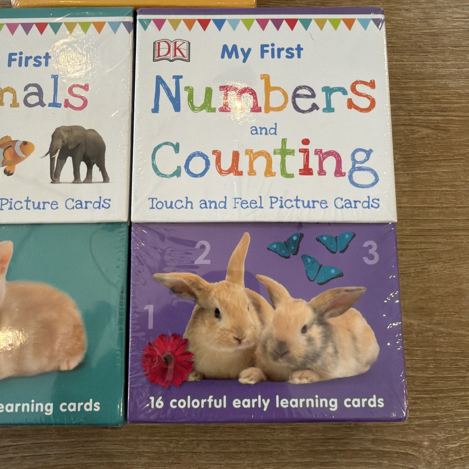 DK My First Colors and Shapes, Animals Touch & Feel, Numbers Counting – 3 Pack