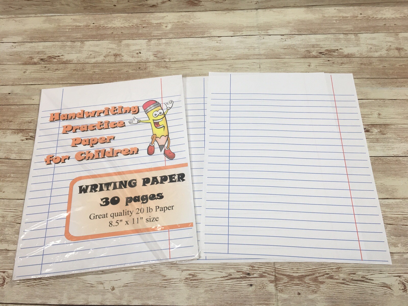 Writing Paper – Handwriting Practice Paper For Children – 30 Sheets
