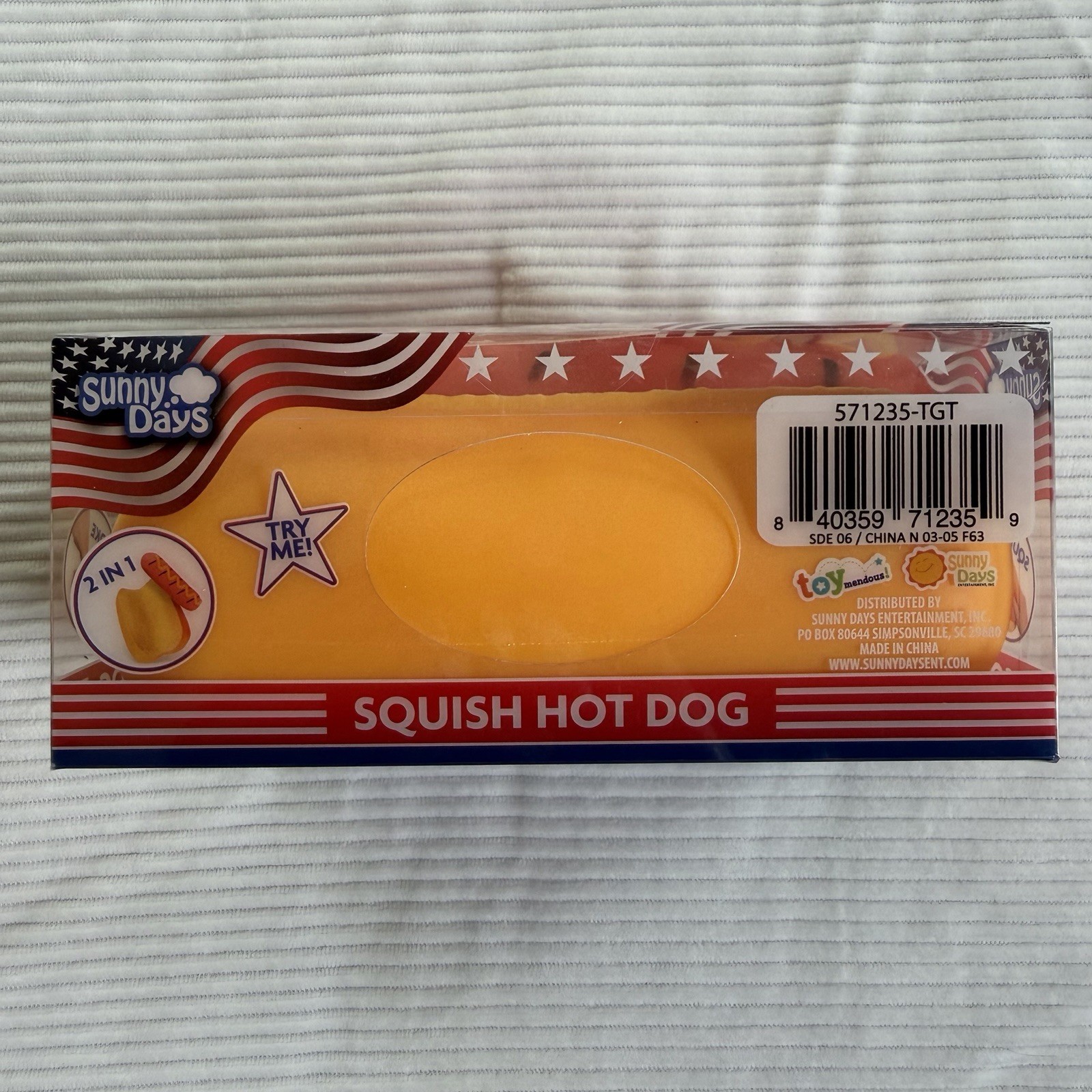 2026 Toymendous Sunny Days Jumbo Hot Dog Squish TikTok VIRAL Summer Squishy Toy