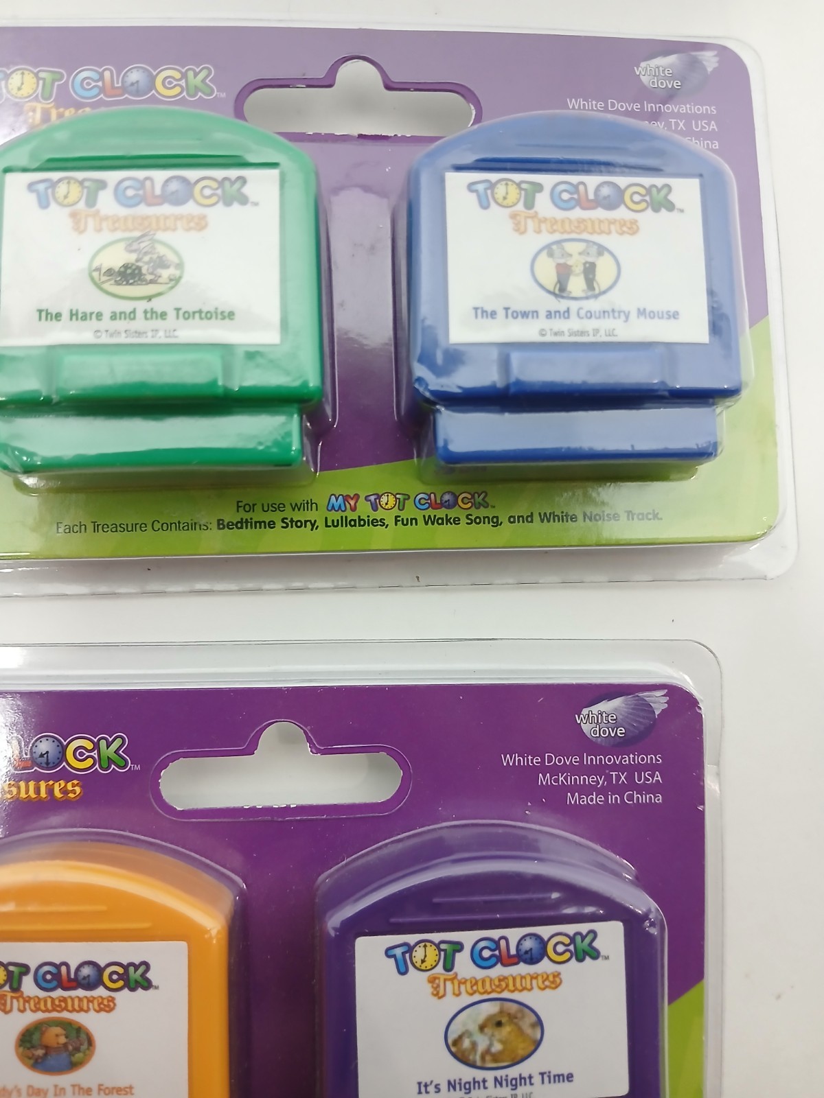 Set of 2 Tot Clock Treasure Story Cartridges 2 Pack Brand New