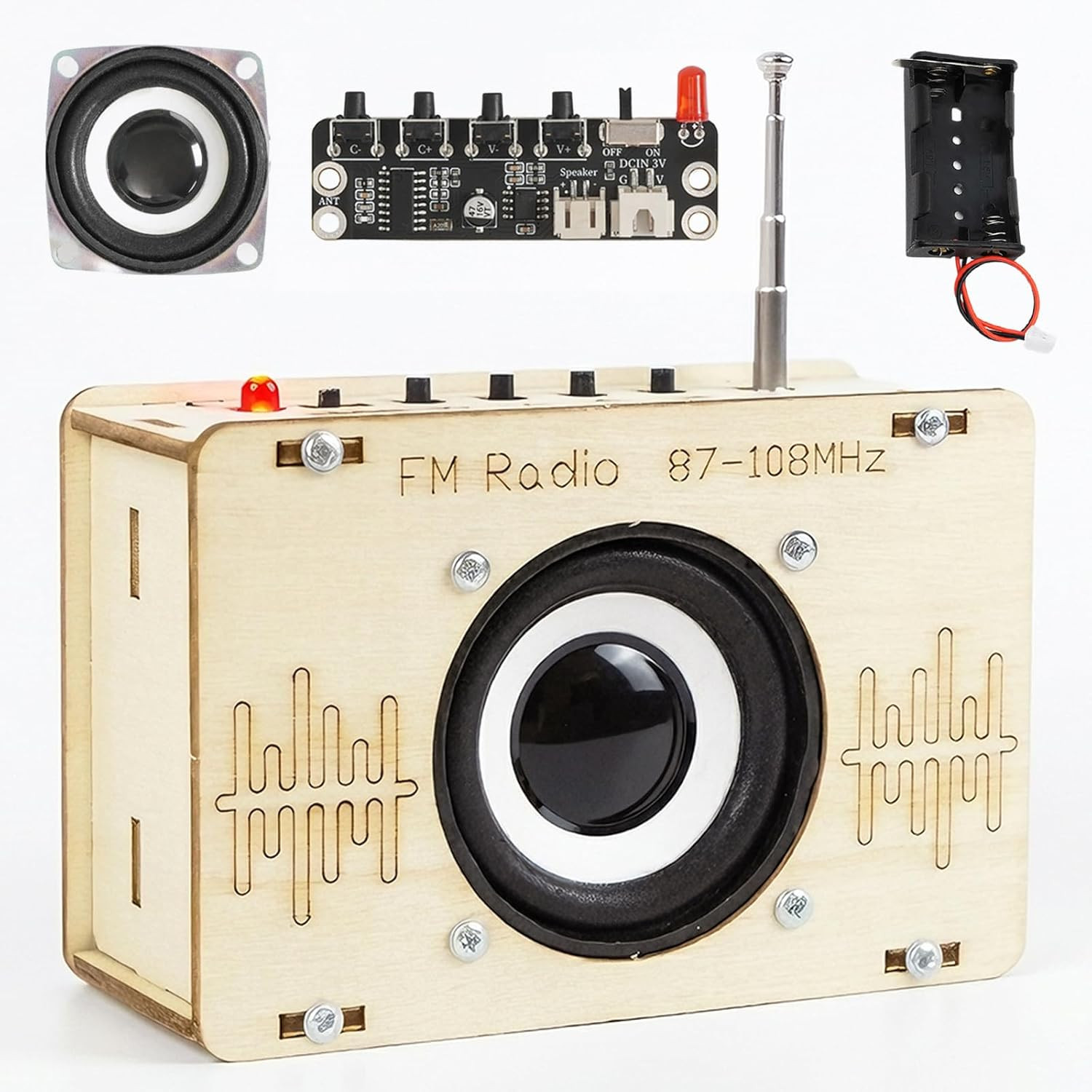 STEM Toys for Ages 6-8-13 Science Kits DIY Building Your Own Radio Gadget Gifts