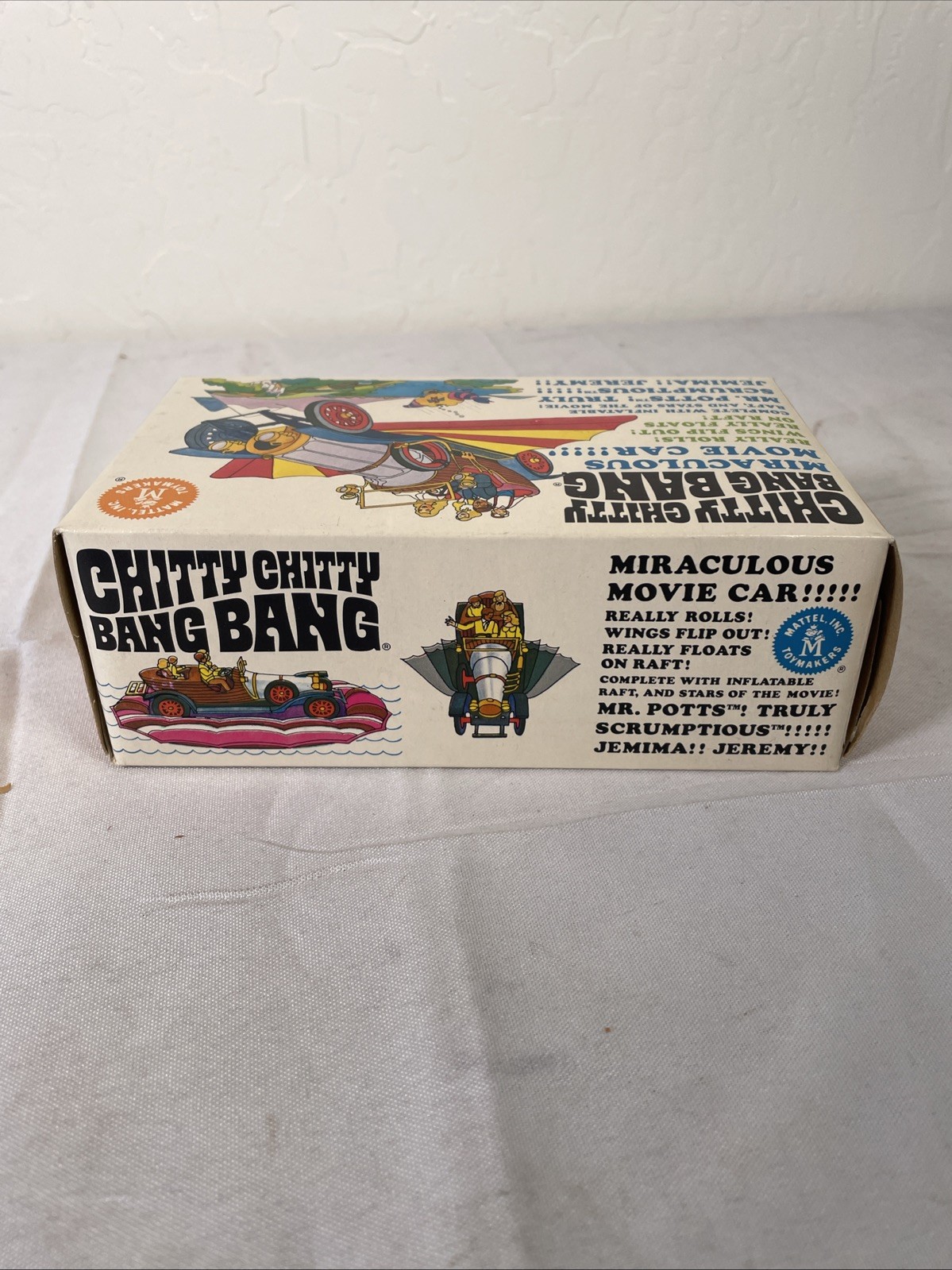Vintage 1968 Mattel Chitty Chitty Bang Bang Car SEALED COMPLETE NOS NIB