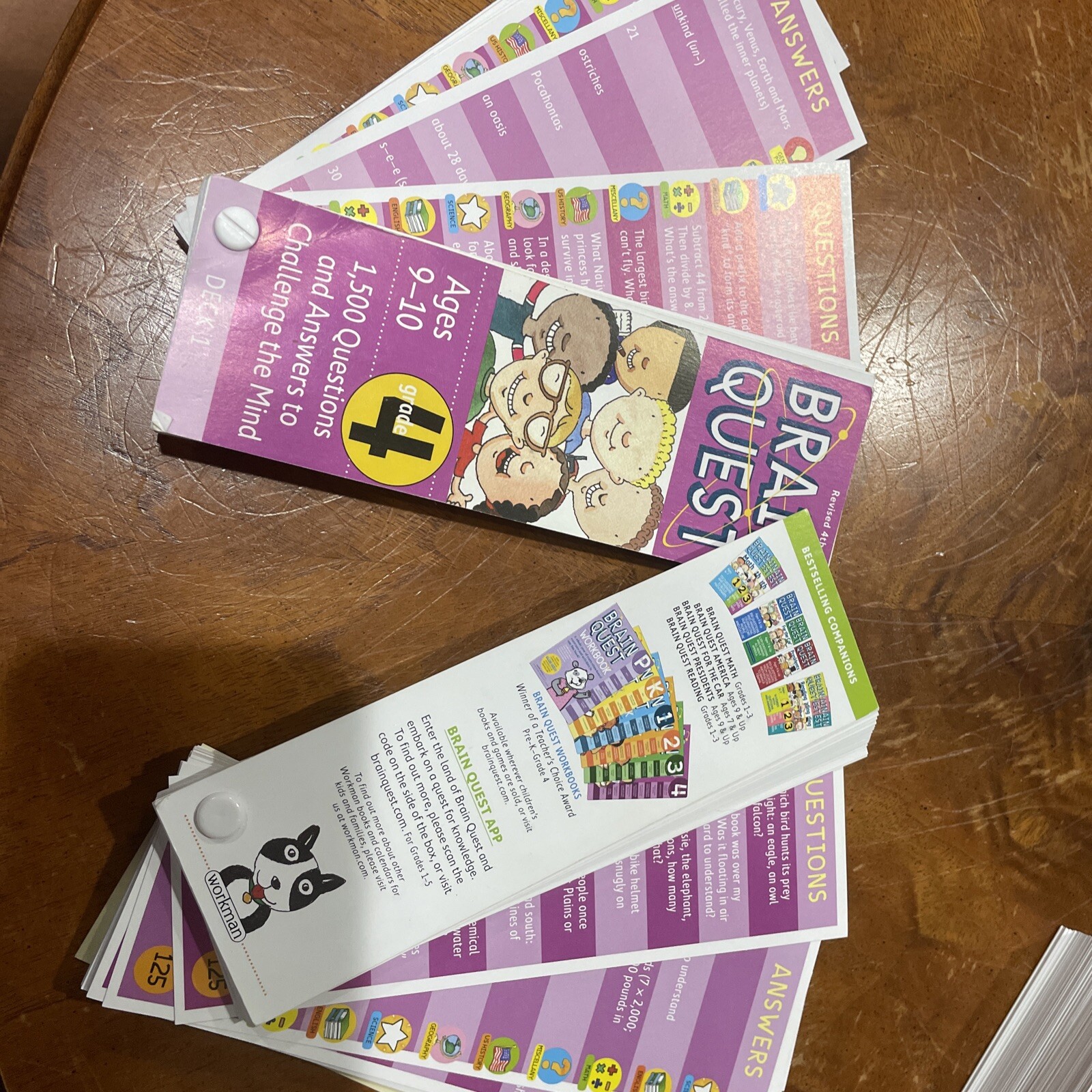 Brain Quest Decks Fourth Edition – 4th & 5th Grade Q&A Cards : 1,500 Questions
