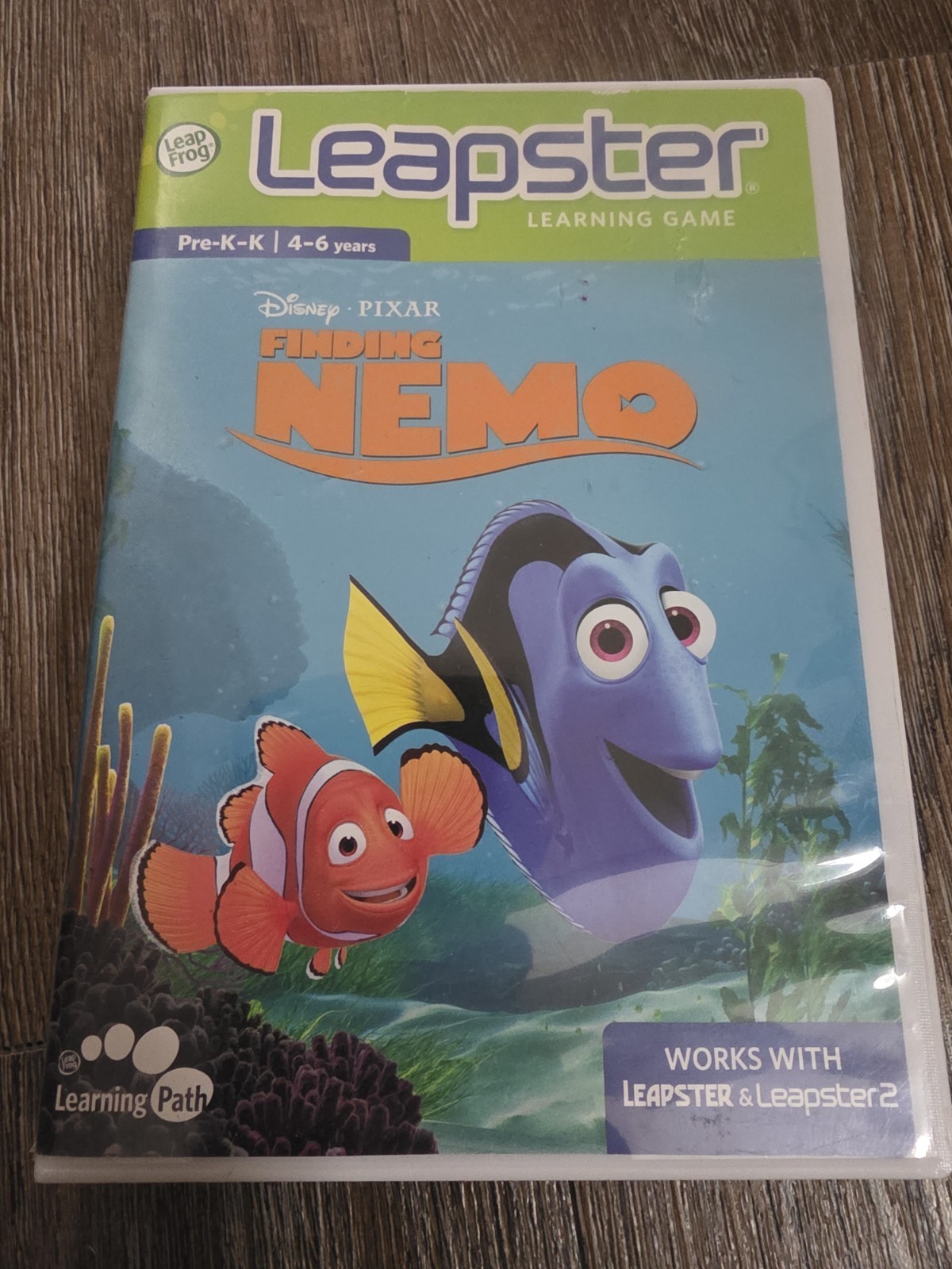 Leapster Games Lot Cars, Creature Create, Finding Nemo Age 4-6 Years Pre K