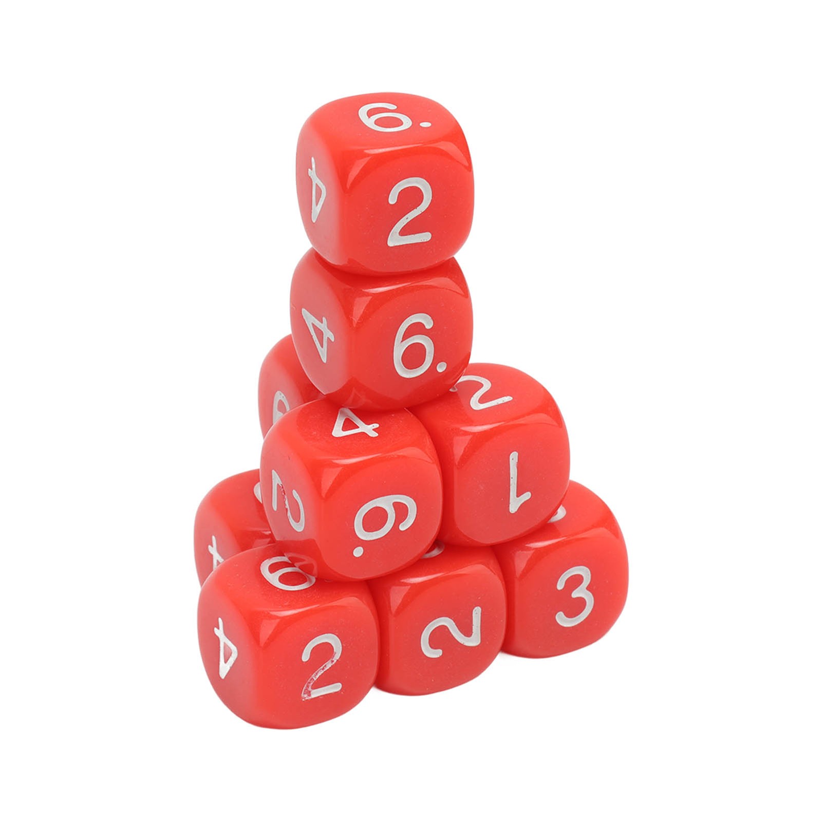 20PCS 6 Sided Board Game Dice Durable Learning Aid For Teaching