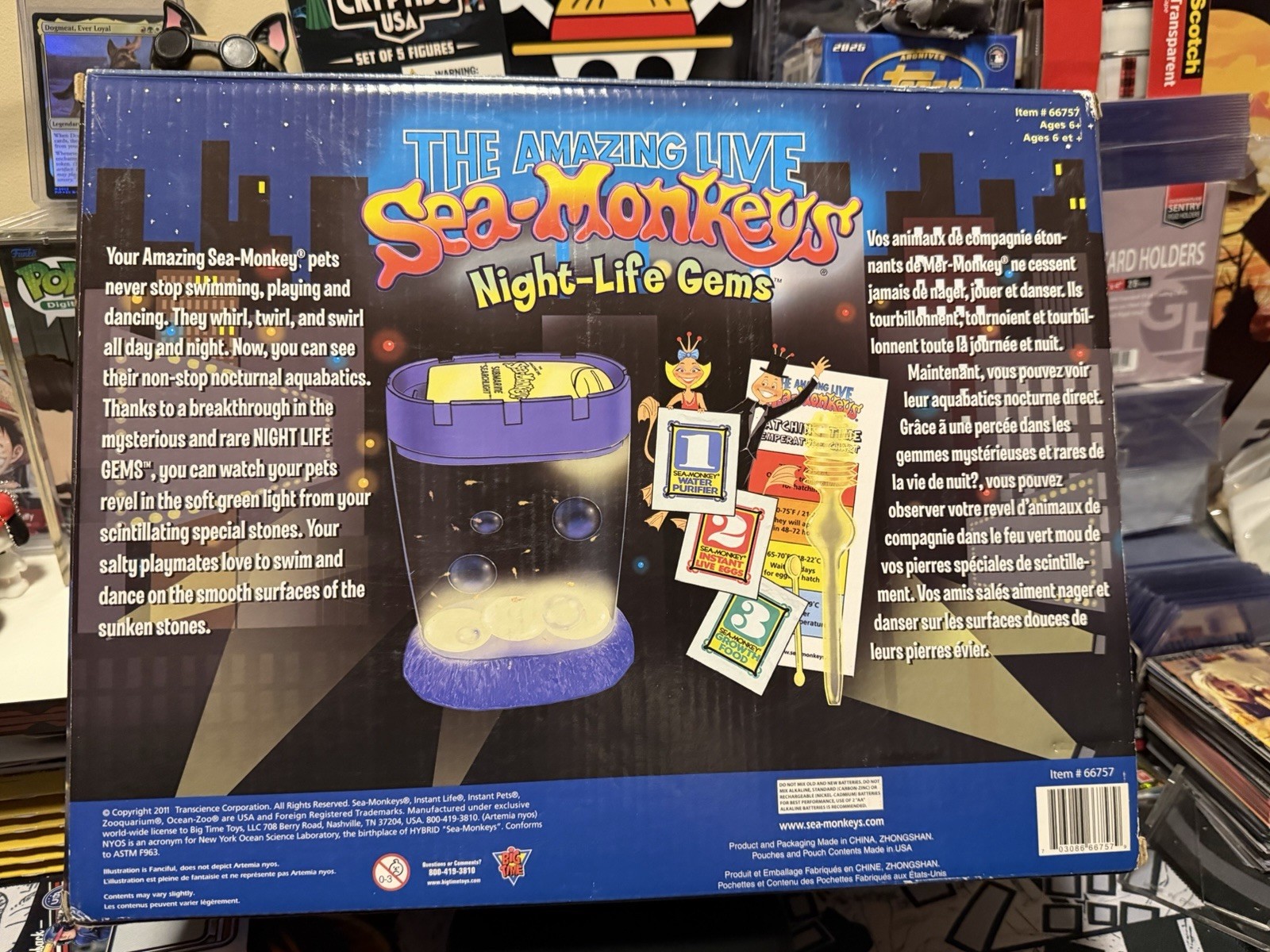 Rare NIB The Amazing Live SeaMonkeys NightLife Gems 2011 Glow In The Dark Sealed