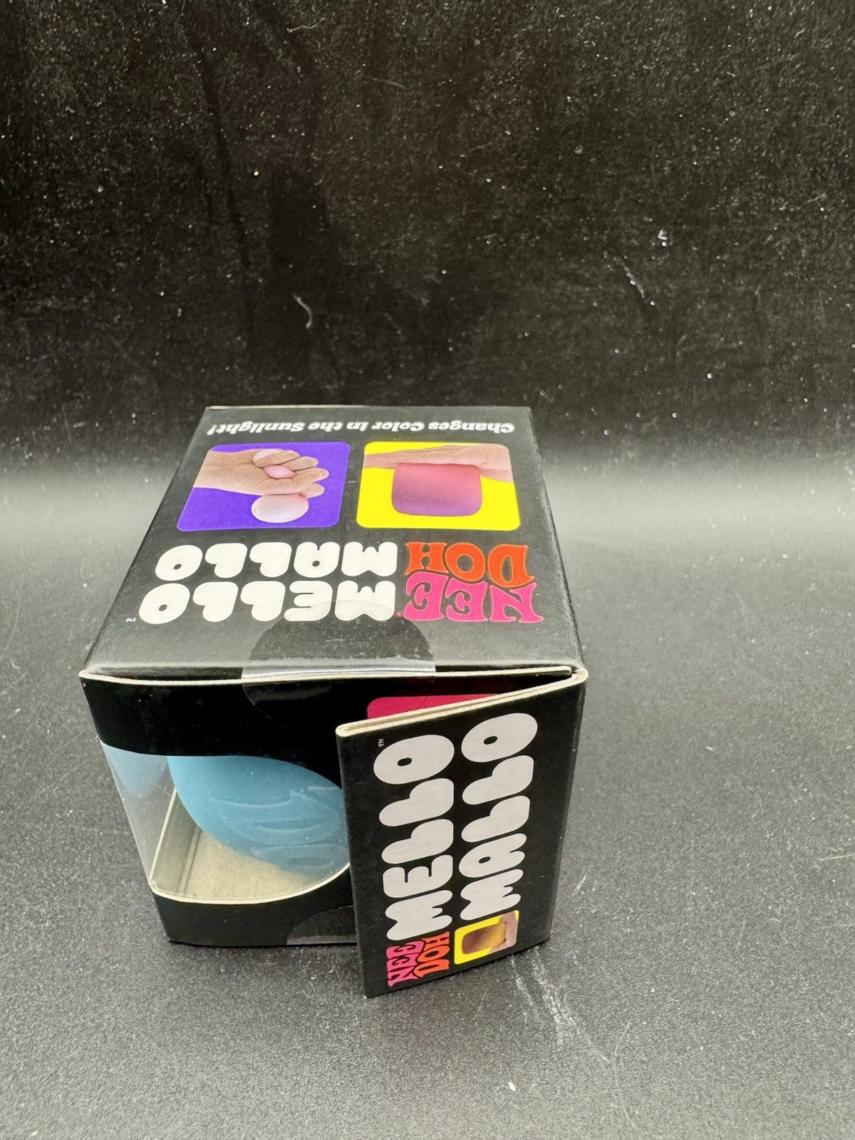 Nee Doh Mello Mallo Blue Color-Changing Gel Squeeze Stress Ball Toy Authentic