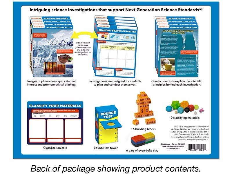 Lakeshore-Matter-Meet The Standards Physical Science Kit 2nd Grade New!! LM271