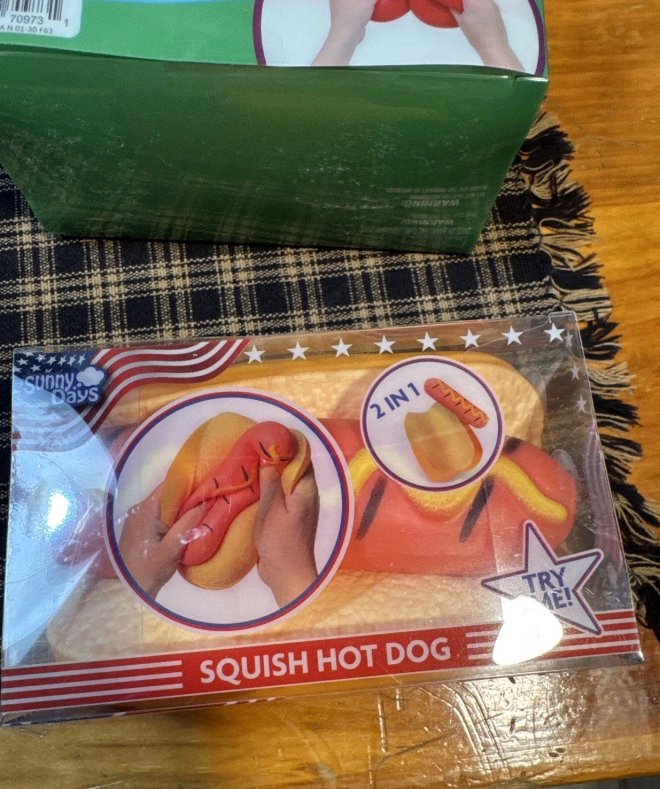 Sunny Days Squishy Toy Cherries & Hot Dog Squeeze Toys
