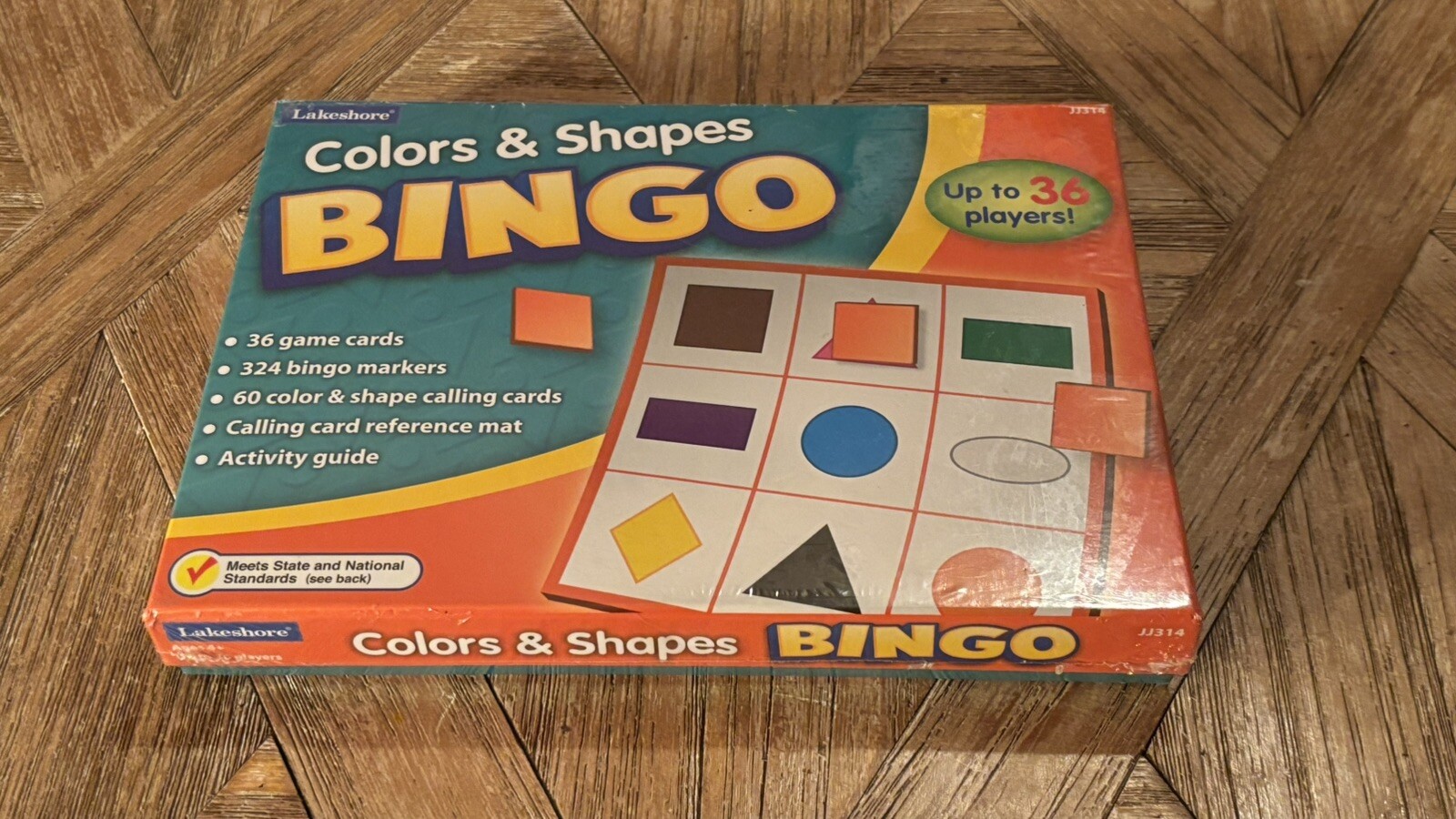 LAKESHORE Colors & Shapes Bingo JJ314….SEALED/NEW