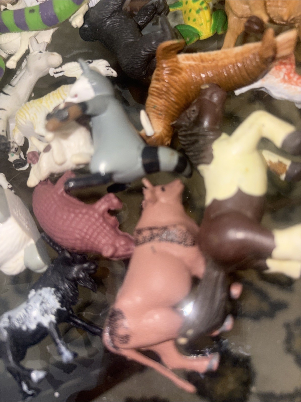 Lot Of Miniature Toy Plastic Animal Figures Dollhouse