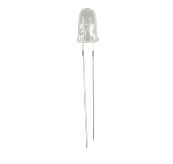 [ Whadda Velleman L-5WCN/5 ] White LED 5mm Water-Clear – 20,000 mcd 20°