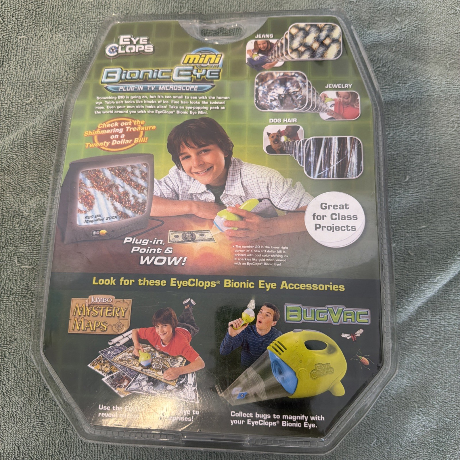 Eye Clops Bionic Eye Plug-In TV Microscope Toy JAKKS Pacific NEW