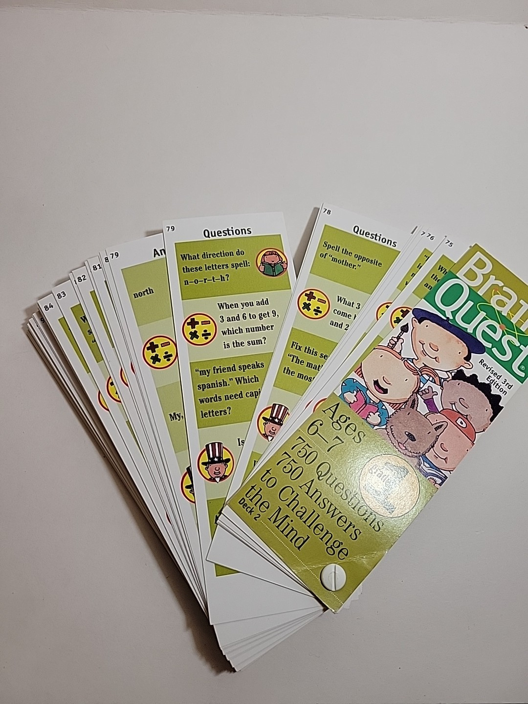 Brain Quest Grade 1 Age (6-7) Trivia Cards By Workman