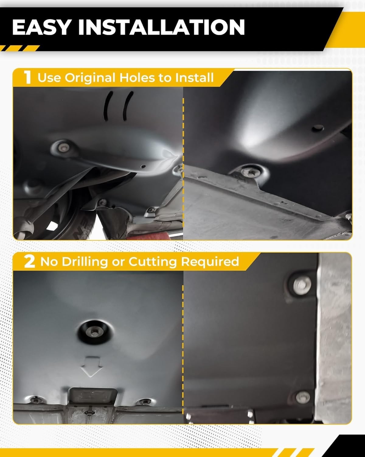 NEW Rear Skid Plate Fits for Tesla Model 3 2017-2024 Tesla Model Y 2020-2024