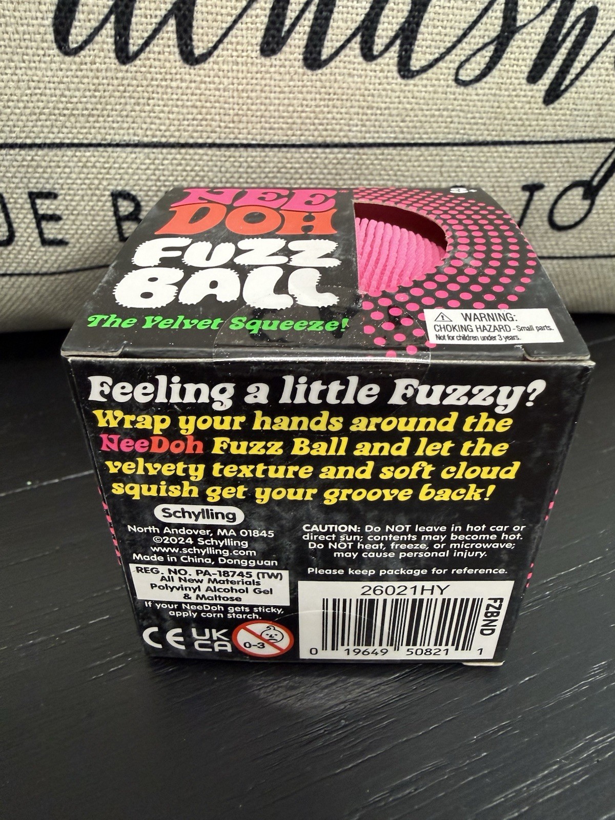 NEW Pink Needoh FUZZ BALL Nee Doh Squishy NEE-DOH Fuzzball AUTHENTIC US Squeeze
