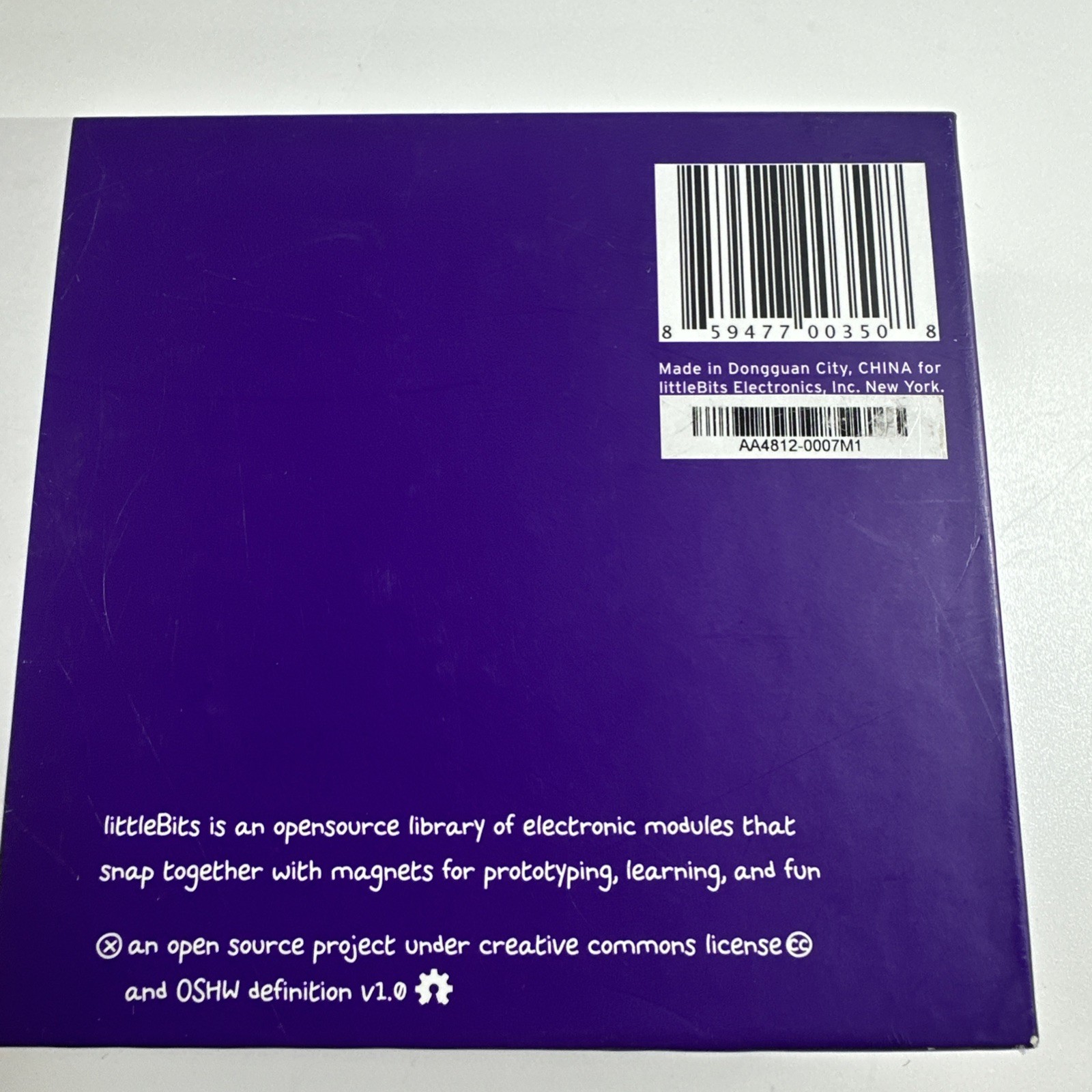 Little Bits Starter Kit V0.3 Complete Kit 11 Pieces In Box (no 9v battery)