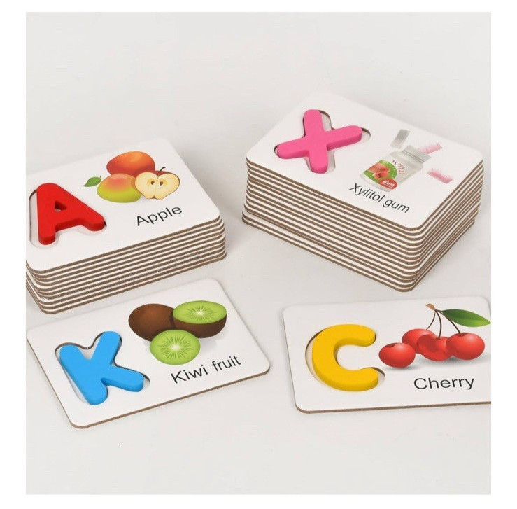 Alphabet Puzzle Card for Toddlers 3-5 Years,ABC Montessori Educational Toys G…