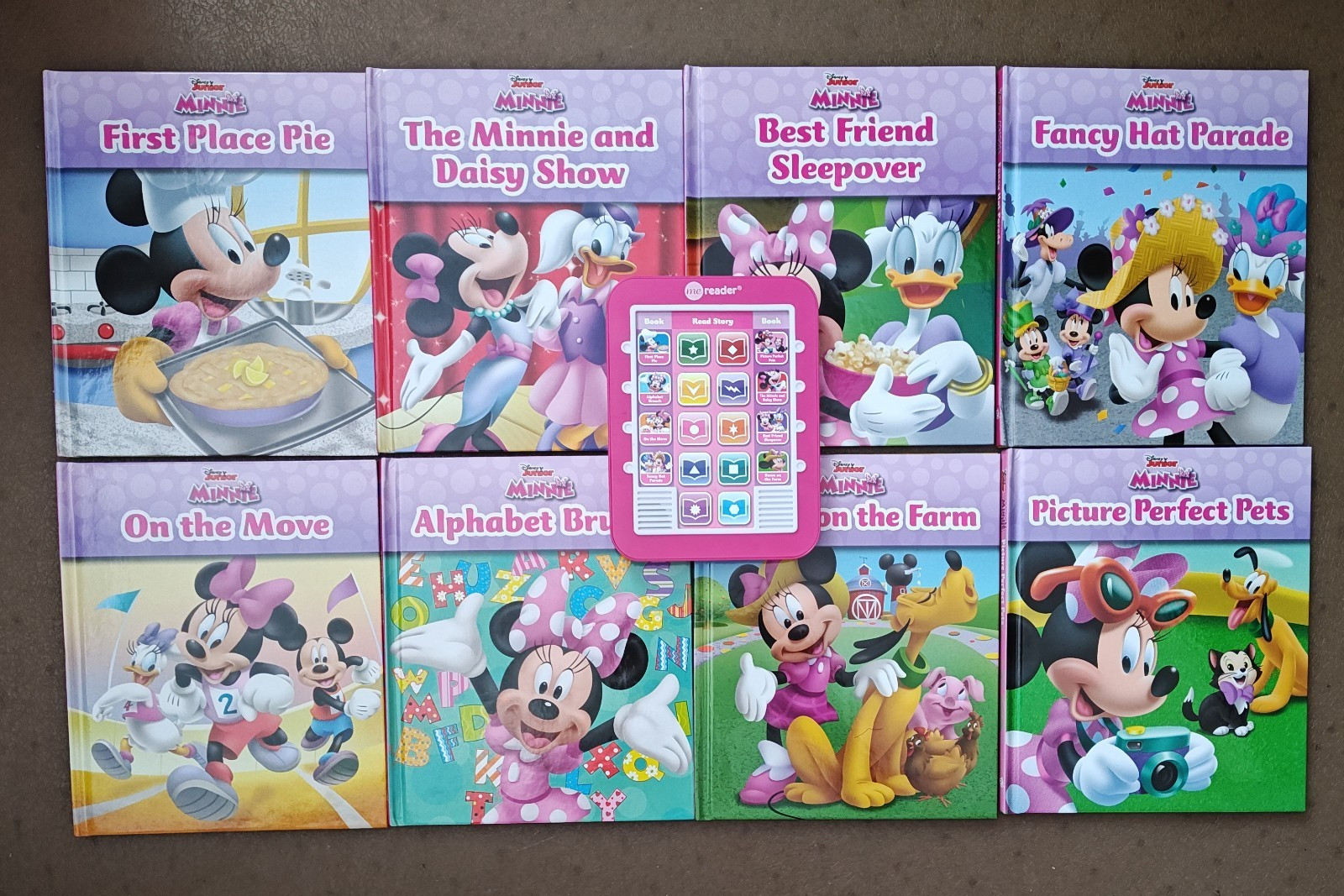 Disney Junior Minnie Mouse Me Reader Electronic Storybook Reader and 8 Books