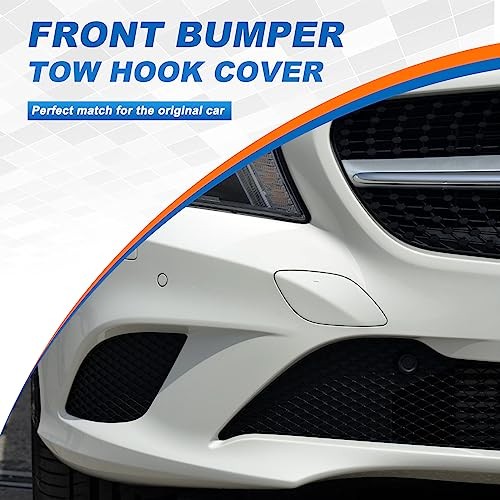 Car Front Bumper Tow Hook Cover Fit for Mercedes Black Right Passenger Side