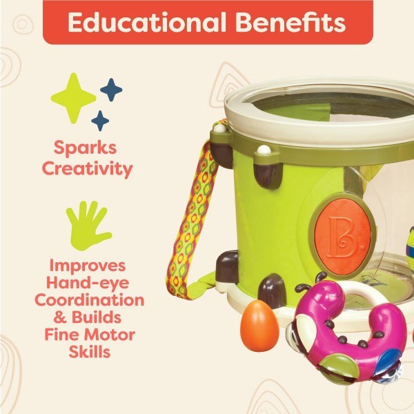 Toy Drum Set 7 Instruments – Parum Pum Pum: Music Percussion, Social Skills