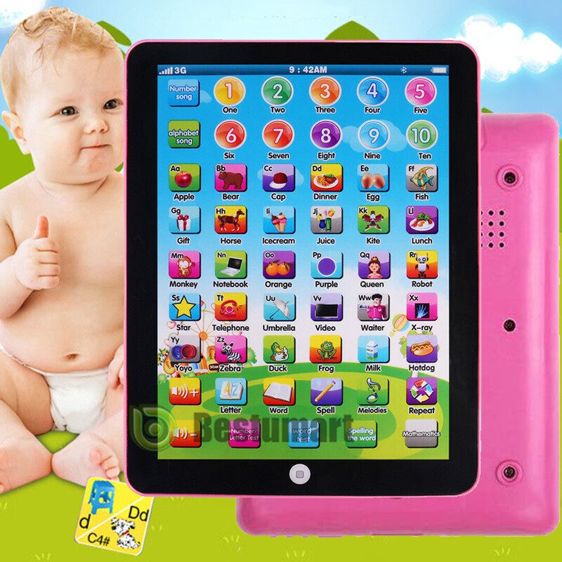Educational Learning Tablet Musical Pad Toy for Age 1 2 3 4 5 6 Years Old Grils