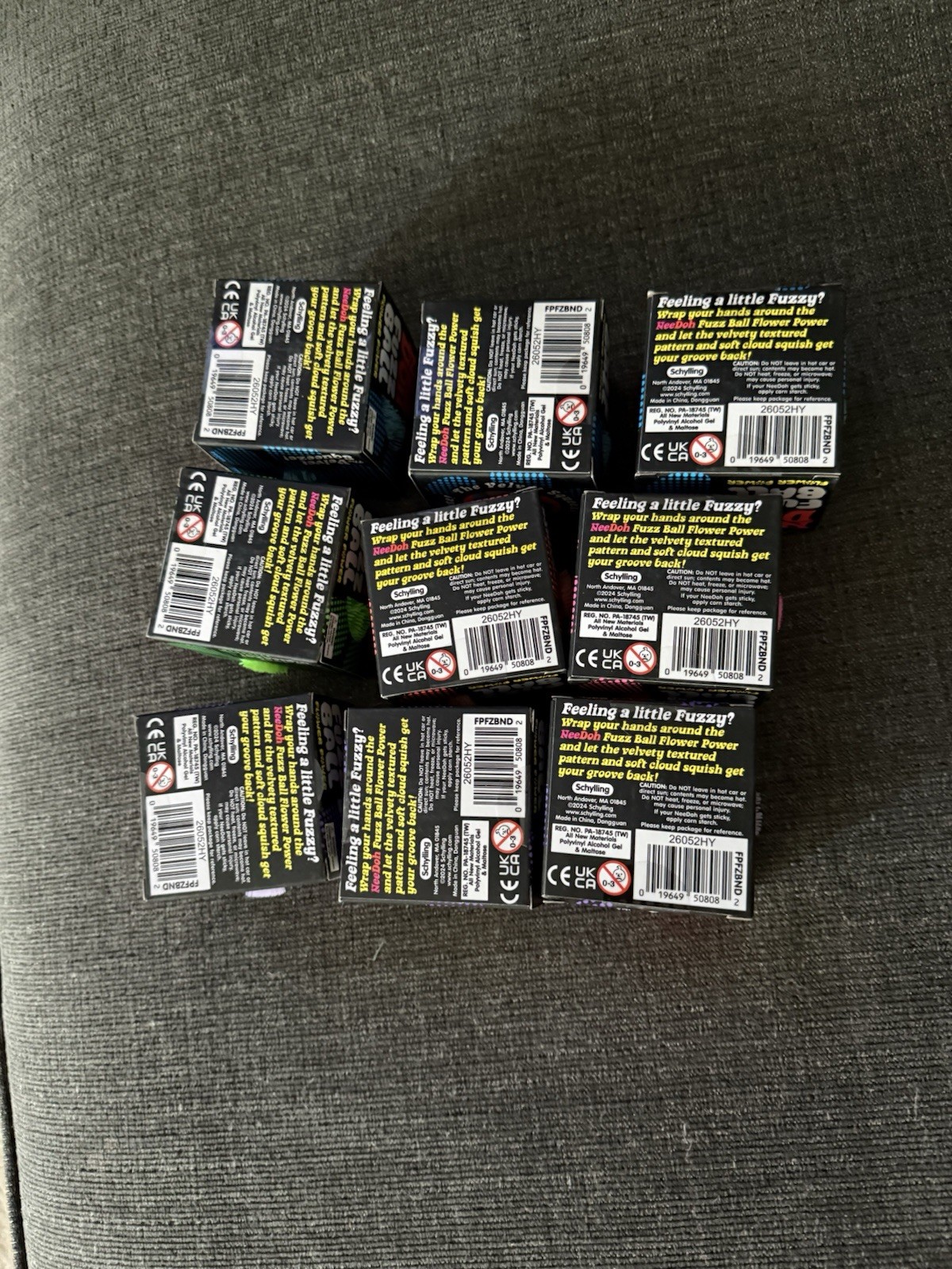 9 NEEDOH FUZZ BALLS FLOWER POWER NEW IN BOX SEALED
