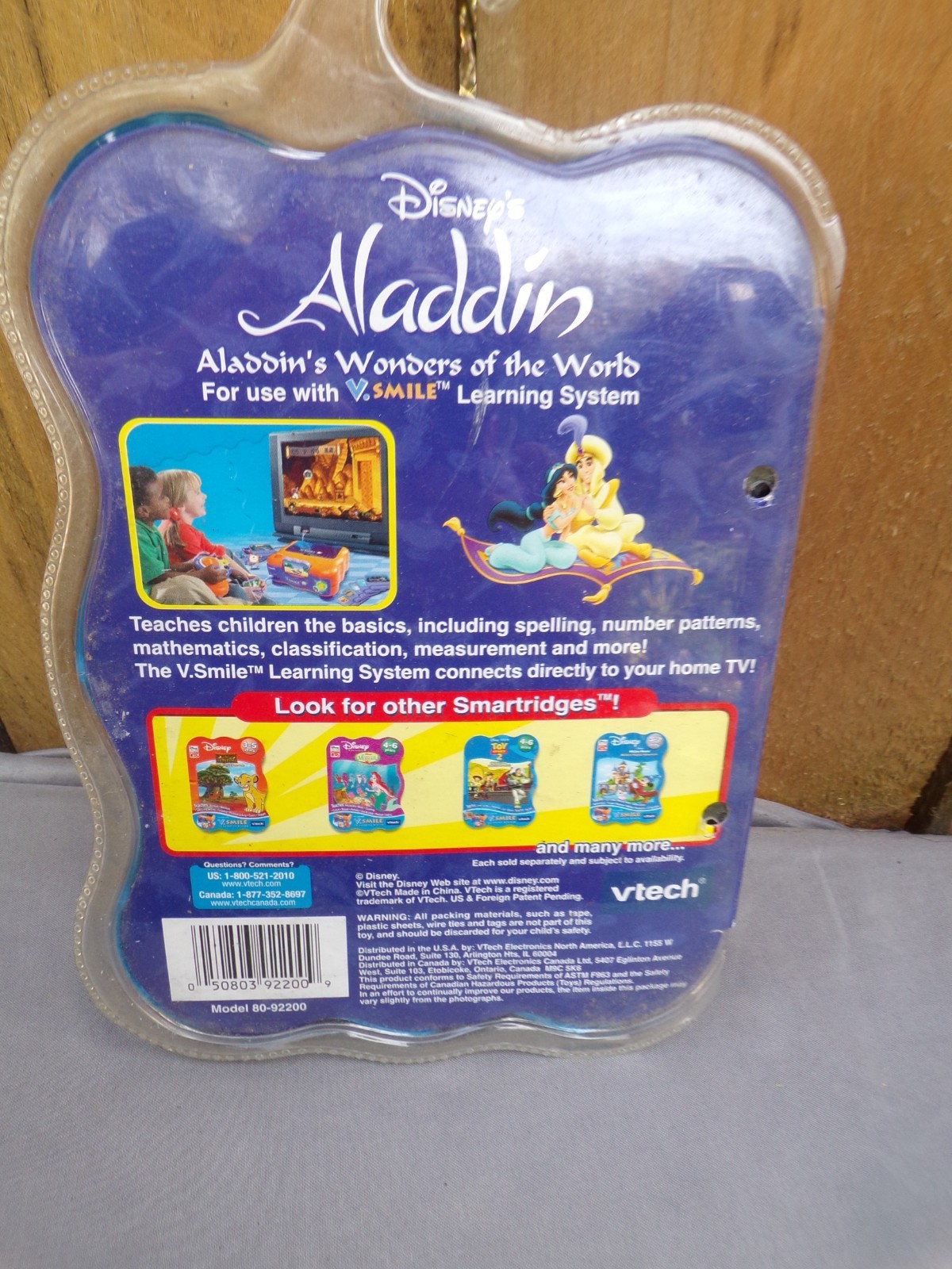 Disney Vtech Smartridge Aladdin’s Wonders of the World Cartridge V Smile