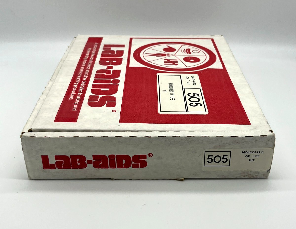 Vintage 1988 Lab-Aids Kit #505 – Molecules of Life Kit w/15 Model Kits & 3 Pads!