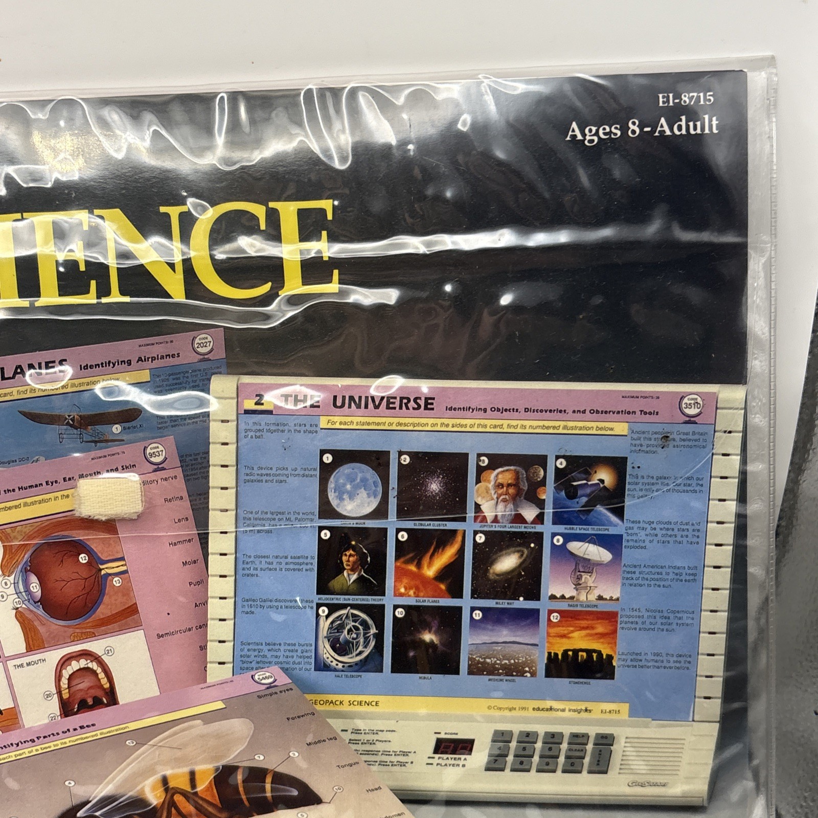 GeoSafari Electronic Science Card Set – Educational Insights EI-8715 – Vintage