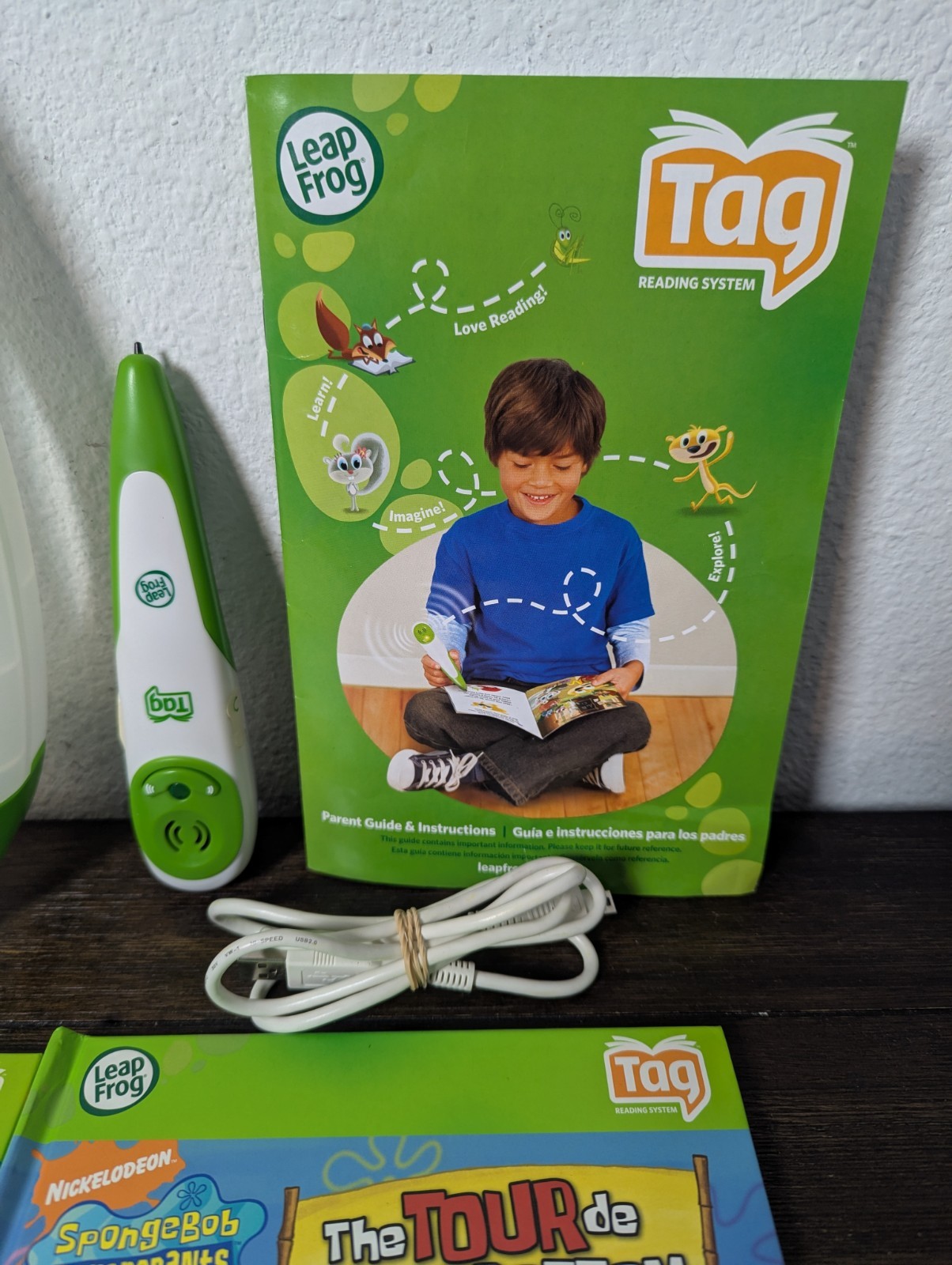 LeapFrog TAG Bundle – 6 Books, Hard Case, Manual, USB Charger & PEN TESTED