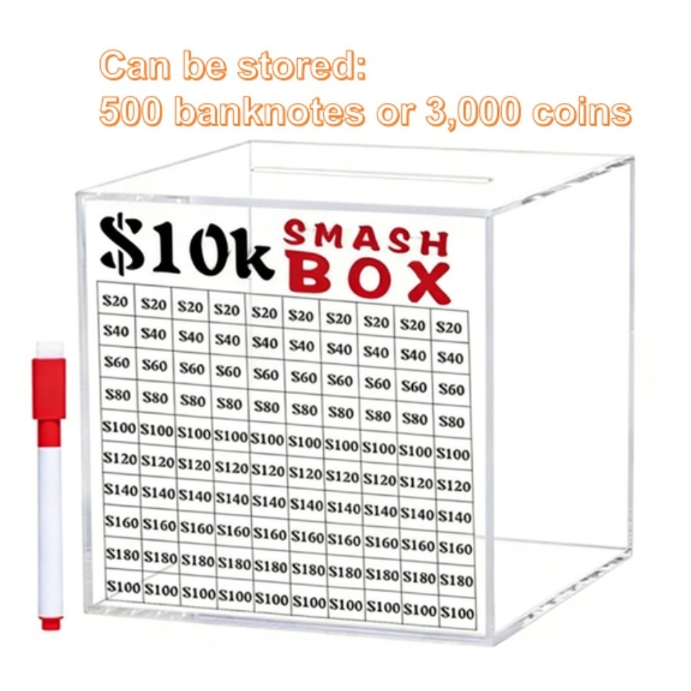 For Home Savings Jar Money Storage Home Office Use One-way Slot Design