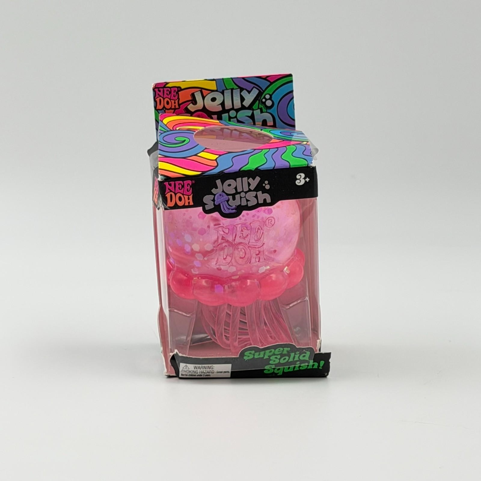 NeeDoh Pink Jellyfish Squishy Nee Doh Authentic Pink Box Damaged