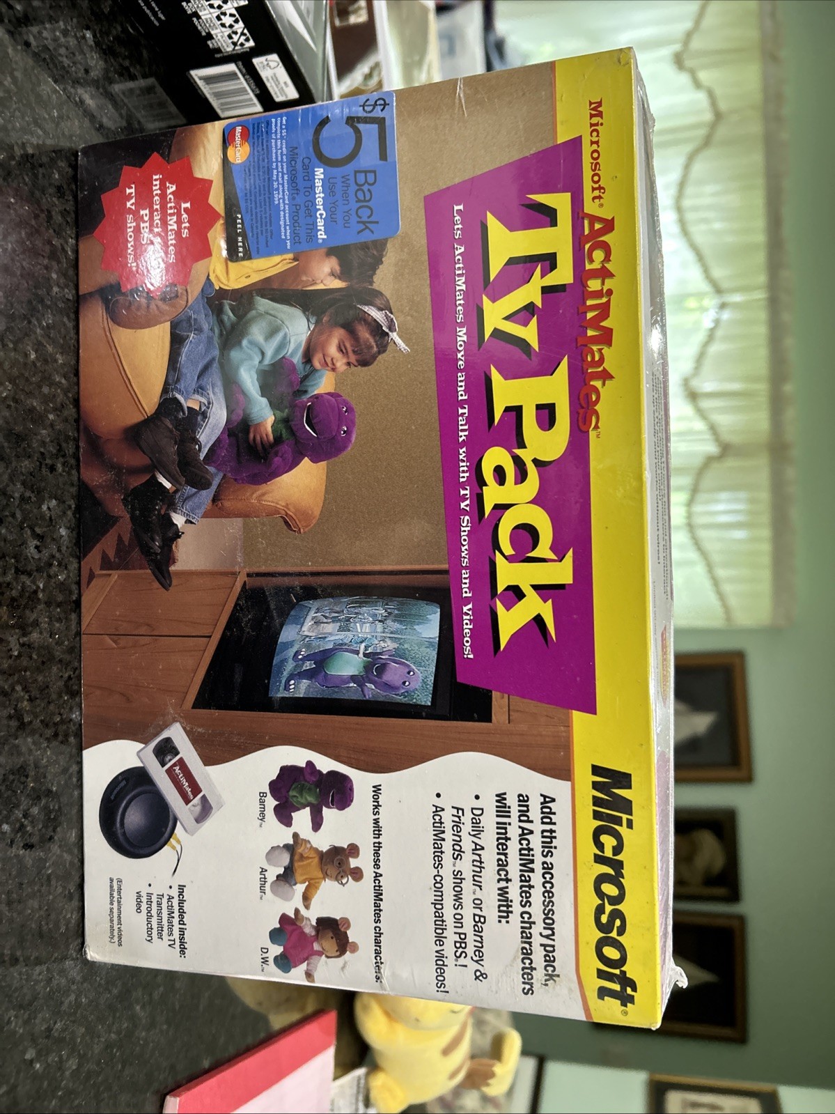 Microsoft ActiMates TV Pack 1998 For Interactive Barney, Arthur and DW Brand New
