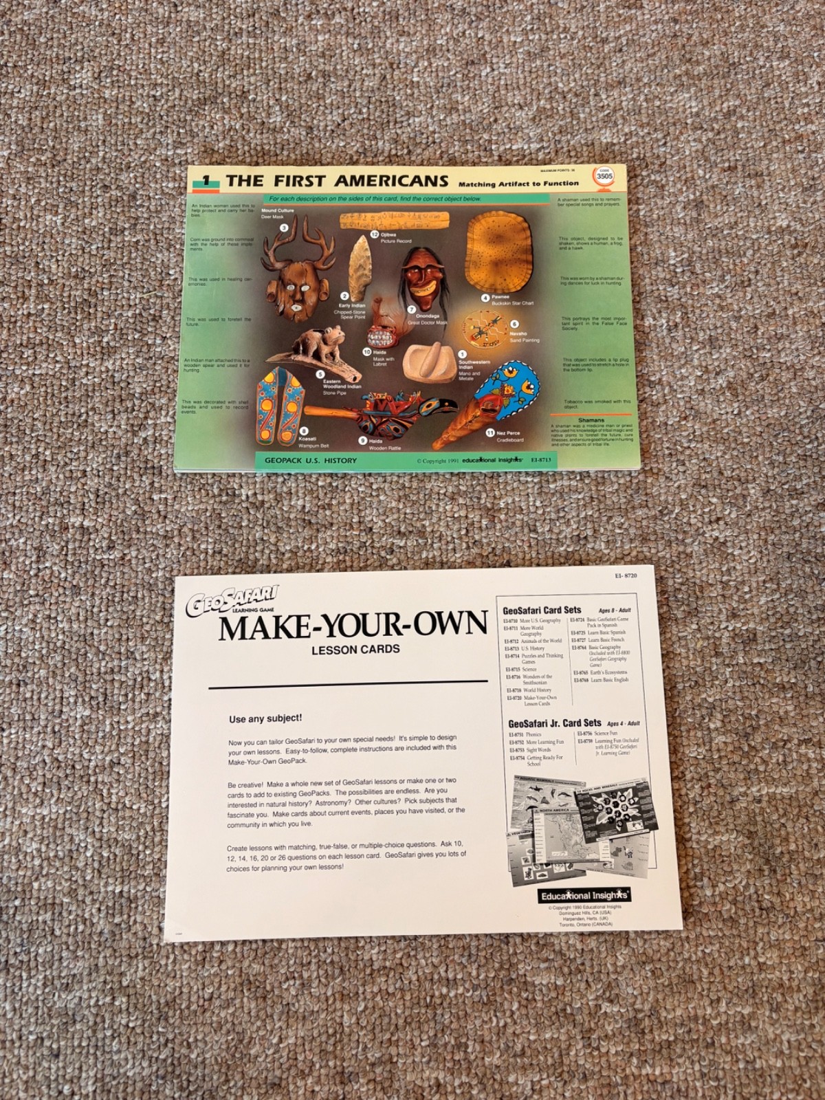 GeoSafari Vintage Electronic Learning Game with 45+ game cards