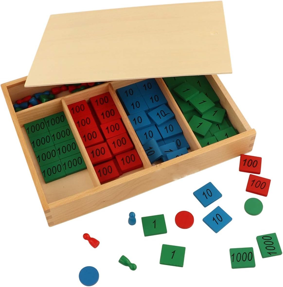 Montessori Stamp Game Professional Version Math Material Early Development Wo…