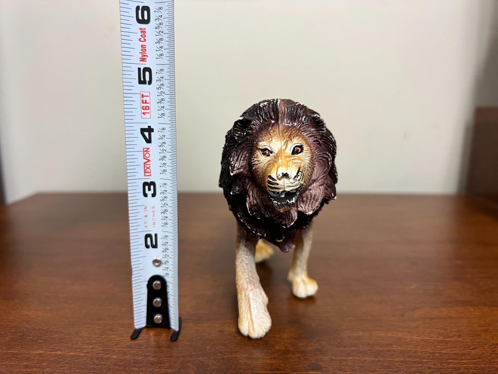 Vintage 1987 Rubber Lion Toy Figure