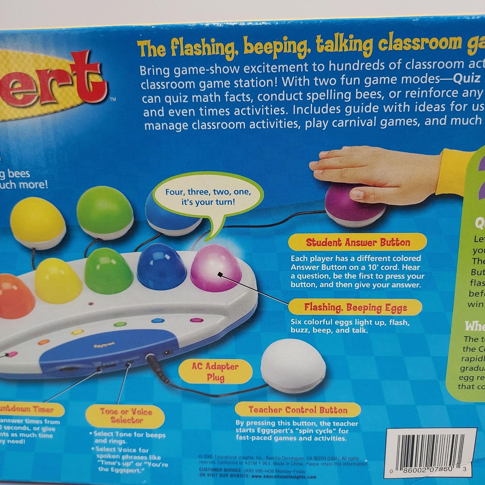 Eggspert Buzzer Game EI-7880 Teacher Quiz Game Educational Wired School