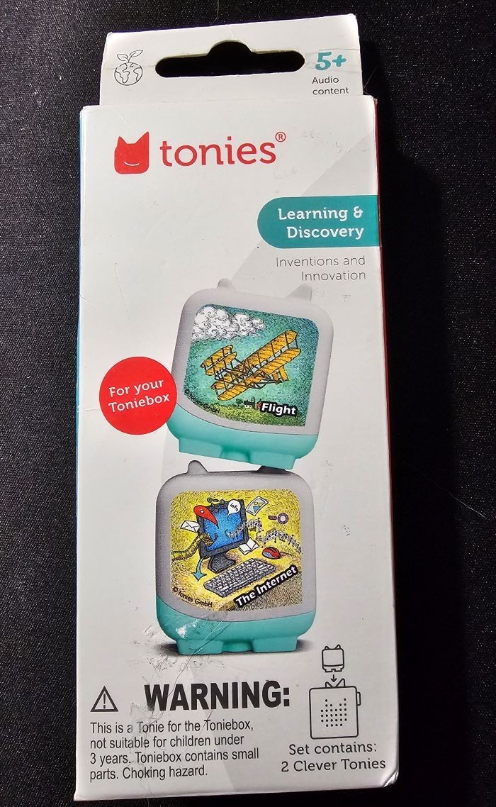 Tonies Inventions Flight & Internet Clever 2 Pack Audio Learning Kids