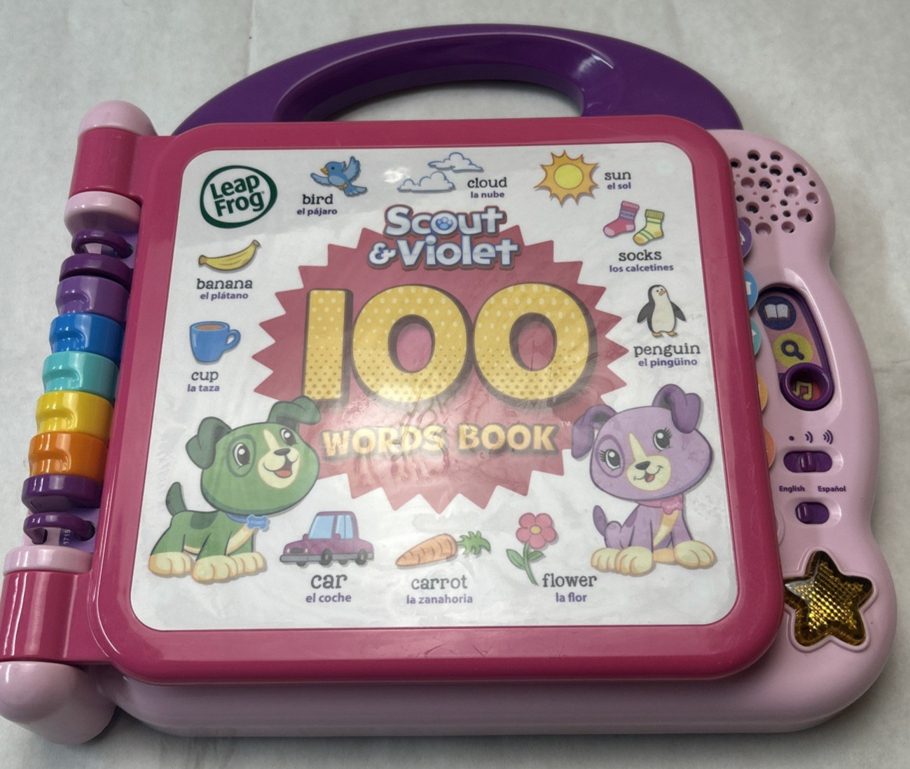 LeapFrog Scout & Violet 100 Words Interactive Baby Book Learning Toy Preschool